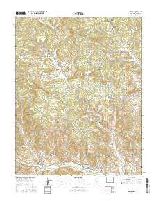Weston Colorado Current topographic map, 1:24000 scale, 7.5 X 7.5 Minute, Year 2016