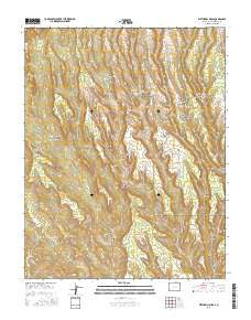 Wetherill Mesa Colorado Current topographic map, 1:24000 scale, 7.5 X 7.5 Minute, Year 2016