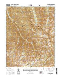 Wetterhorn Peak Colorado Current topographic map, 1:24000 scale, 7.5 X 7.5 Minute, Year 2016
