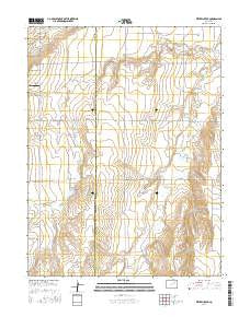 Wetzel Creek Colorado Current topographic map, 1:24000 scale, 7.5 X 7.5 Minute, Year 2016