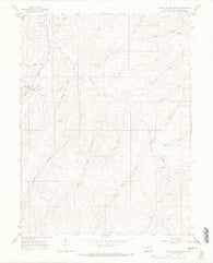 White Coyote Draw Colorado Historical topographic map, 1:24000 scale, 7.5 X 7.5 Minute, Year 1964