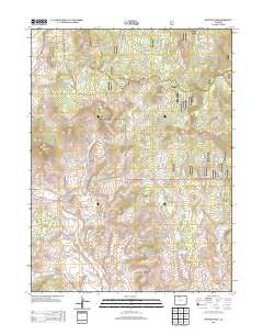 Whiteley Peak Colorado Historical topographic map, 1:24000 scale, 7.5 X 7.5 Minute, Year 2013
