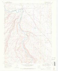 Whitewater Colorado Historical topographic map, 1:24000 scale, 7.5 X 7.5 Minute, Year 1969