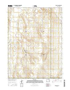Wiggins SW Colorado Current topographic map, 1:24000 scale, 7.5 X 7.5 Minute, Year 2016