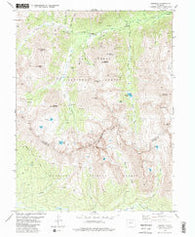 Winfield Colorado Historical topographic map, 1:24000 scale, 7.5 X 7.5 Minute, Year 1982