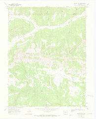 Winter Flats Colorado Historical topographic map, 1:24000 scale, 7.5 X 7.5 Minute, Year 1968