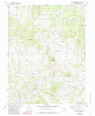 Witcher Mountain Colorado Historical topographic map, 1:24000 scale, 7.5 X 7.5 Minute, Year 1983