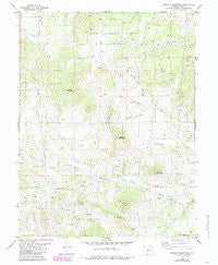 Witcher Mountain Colorado Historical topographic map, 1:24000 scale, 7.5 X 7.5 Minute, Year 1983