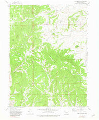 Wolf Mountain Colorado Historical topographic map, 1:24000 scale, 7.5 X 7.5 Minute, Year 1971