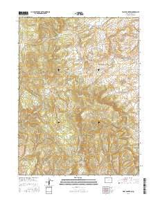 Wolf Mountain Colorado Current topographic map, 1:24000 scale, 7.5 X 7.5 Minute, Year 2016