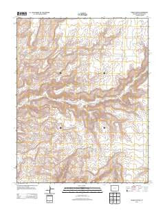 Woods Canyon Colorado Historical topographic map, 1:24000 scale, 7.5 X 7.5 Minute, Year 2013