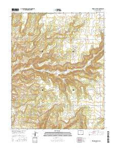 Woods Canyon Colorado Current topographic map, 1:24000 scale, 7.5 X 7.5 Minute, Year 2016