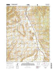 Yampa Colorado Current topographic map, 1:24000 scale, 7.5 X 7.5 Minute, Year 2016