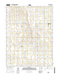Yoder Colorado Current topographic map, 1:24000 scale, 7.5 X 7.5 Minute, Year 2016