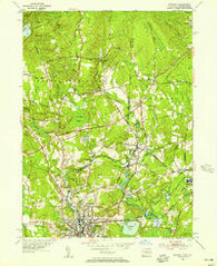 Ashaway Rhode Island Historical topographic map, 1:24000 scale, 7.5 X 7.5 Minute, Year 1953