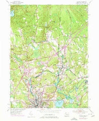 Ashaway Rhode Island Historical topographic map, 1:24000 scale, 7.5 X 7.5 Minute, Year 1953
