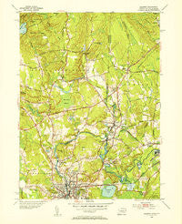 Ashaway Rhode Island Historical topographic map, 1:31680 scale, 7.5 X 7.5 Minute, Year 1953