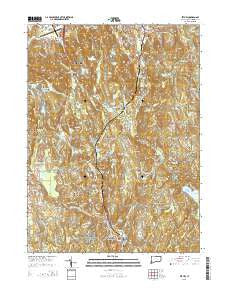Bethel Connecticut Current topographic map, 1:24000 scale, 7.5 X 7.5 Minute, Year 2015