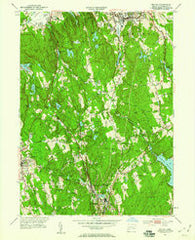 Bethel Connecticut Historical topographic map, 1:24000 scale, 7.5 X 7.5 Minute, Year 1951
