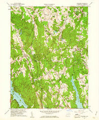 Botsford Connecticut Historical topographic map, 1:24000 scale, 7.5 X 7.5 Minute, Year 1959