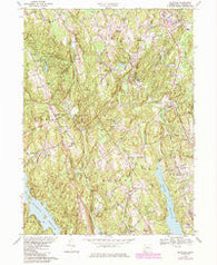 Botsford Connecticut Historical topographic map, 1:24000 scale, 7.5 X 7.5 Minute, Year 1969