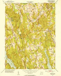 Botsford Connecticut Historical topographic map, 1:31680 scale, 7.5 X 7.5 Minute, Year 1951