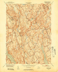 Botsford Connecticut Historical topographic map, 1:31680 scale, 7.5 X 7.5 Minute, Year 1951