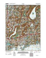 Branford Connecticut Historical topographic map, 1:24000 scale, 7.5 X 7.5 Minute, Year 2012