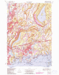 Branford Connecticut Historical topographic map, 1:24000 scale, 7.5 X 7.5 Minute, Year 1967