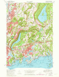 Branford Connecticut Historical topographic map, 1:24000 scale, 7.5 X 7.5 Minute, Year 1967