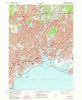 Bridgeport Connecticut Historical topographic map, 1:24000 scale, 7.5 X 7.5 Minute, Year 1970