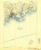 Bridgeport Connecticut Historical topographic map, 1:62500 scale, 15 X 15 Minute, Year 1893