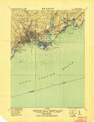Bridgeport Connecticut Historical topographic map, 1:62500 scale, 15 X 15 Minute, Year 1920