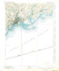 Bridgeport Connecticut Historical topographic map, 1:62500 scale, 15 X 15 Minute, Year 1893