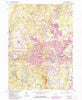 Bristol Connecticut Historical topographic map, 1:24000 scale, 7.5 X 7.5 Minute, Year 1966