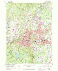 Bristol Connecticut Historical topographic map, 1:24000 scale, 7.5 X 7.5 Minute, Year 1966