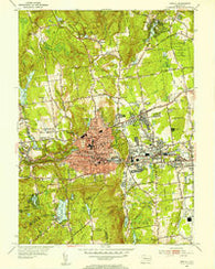 Bristol Connecticut Historical topographic map, 1:31680 scale, 7.5 X 7.5 Minute, Year 1953