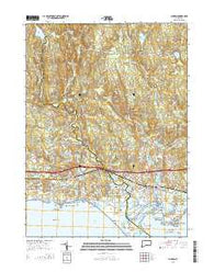 Clinton Connecticut Current topographic map, 1:24000 scale, 7.5 X 7.5 Minute, Year 2015