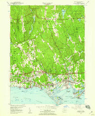 Clinton Connecticut Historical topographic map, 1:24000 scale, 7.5 X 7.5 Minute, Year 1951