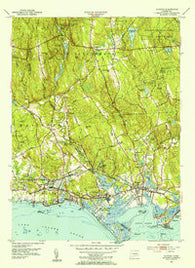 Clinton Connecticut Historical topographic map, 1:31680 scale, 7.5 X 7.5 Minute, Year 1951