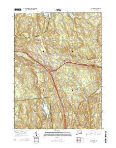 Colchester Connecticut Current topographic map, 1:24000 scale, 7.5 X 7.5 Minute, Year 2015
