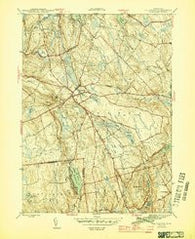 Colchester Connecticut Historical topographic map, 1:31680 scale, 7.5 X 7.5 Minute, Year 1945
