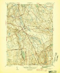 Colchester Connecticut Historical topographic map, 1:31680 scale, 7.5 X 7.5 Minute, Year 1945
