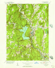 Collinsville Connecticut Historical topographic map, 1:31680 scale, 7.5 X 7.5 Minute, Year 1951
