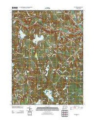 Columbia Connecticut Historical topographic map, 1:24000 scale, 7.5 X 7.5 Minute, Year 2012