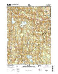 Columbia Connecticut Current topographic map, 1:24000 scale, 7.5 X 7.5 Minute, Year 2015