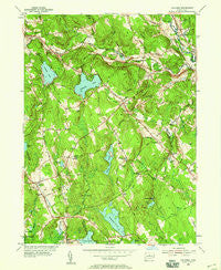 Columbia Connecticut Historical topographic map, 1:24000 scale, 7.5 X 7.5 Minute, Year 1953