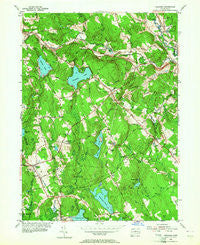 Columbia Connecticut Historical topographic map, 1:24000 scale, 7.5 X 7.5 Minute, Year 1953