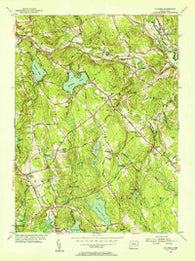 Columbia Connecticut Historical topographic map, 1:31680 scale, 7.5 X 7.5 Minute, Year 1953