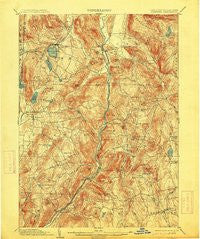 Cornwall Connecticut Historical topographic map, 1:62500 scale, 15 X 15 Minute, Year 1903